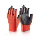 PU COATED 3 FINGERLESS GLOVE XL (SIZE 10)